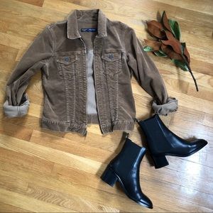 Abercrombie & Fitch Camel Corduroy Jacket